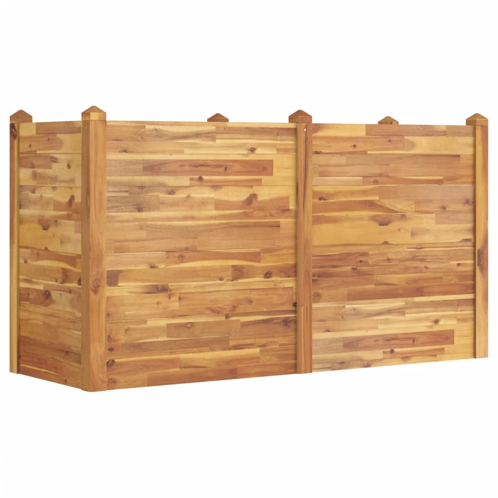 Fioriera Rialzata da Giardino 160x60x84cm Legno Massello Acacia - homemem39
