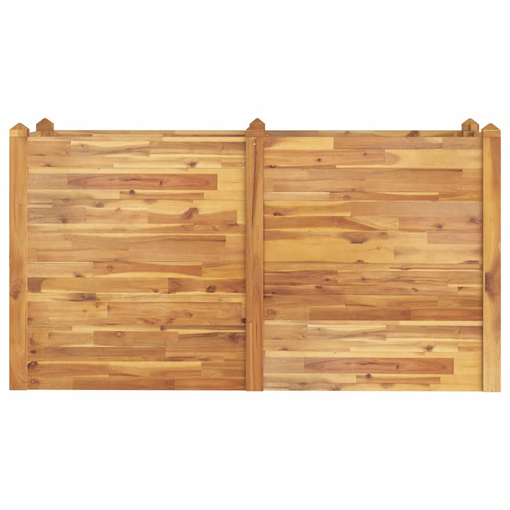 Fioriera Rialzata da Giardino 160x60x84cm Legno Massello Acacia - homemem39