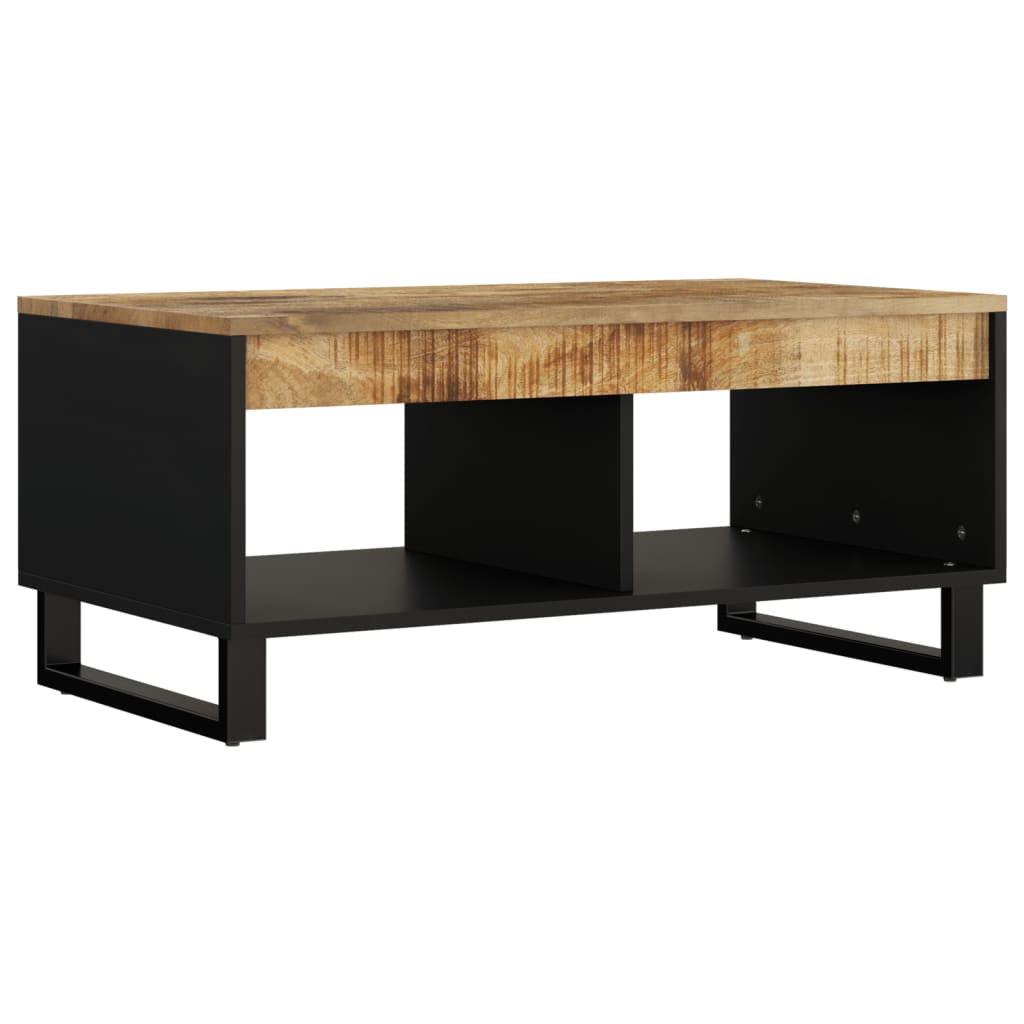 Tavolino da Salotto 90x50x40 cm in Legno Massello di Mango | homemem39