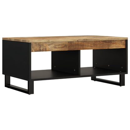 Tavolino da Salotto 90x50x40 cm in Legno Massello di Mango | homemem39