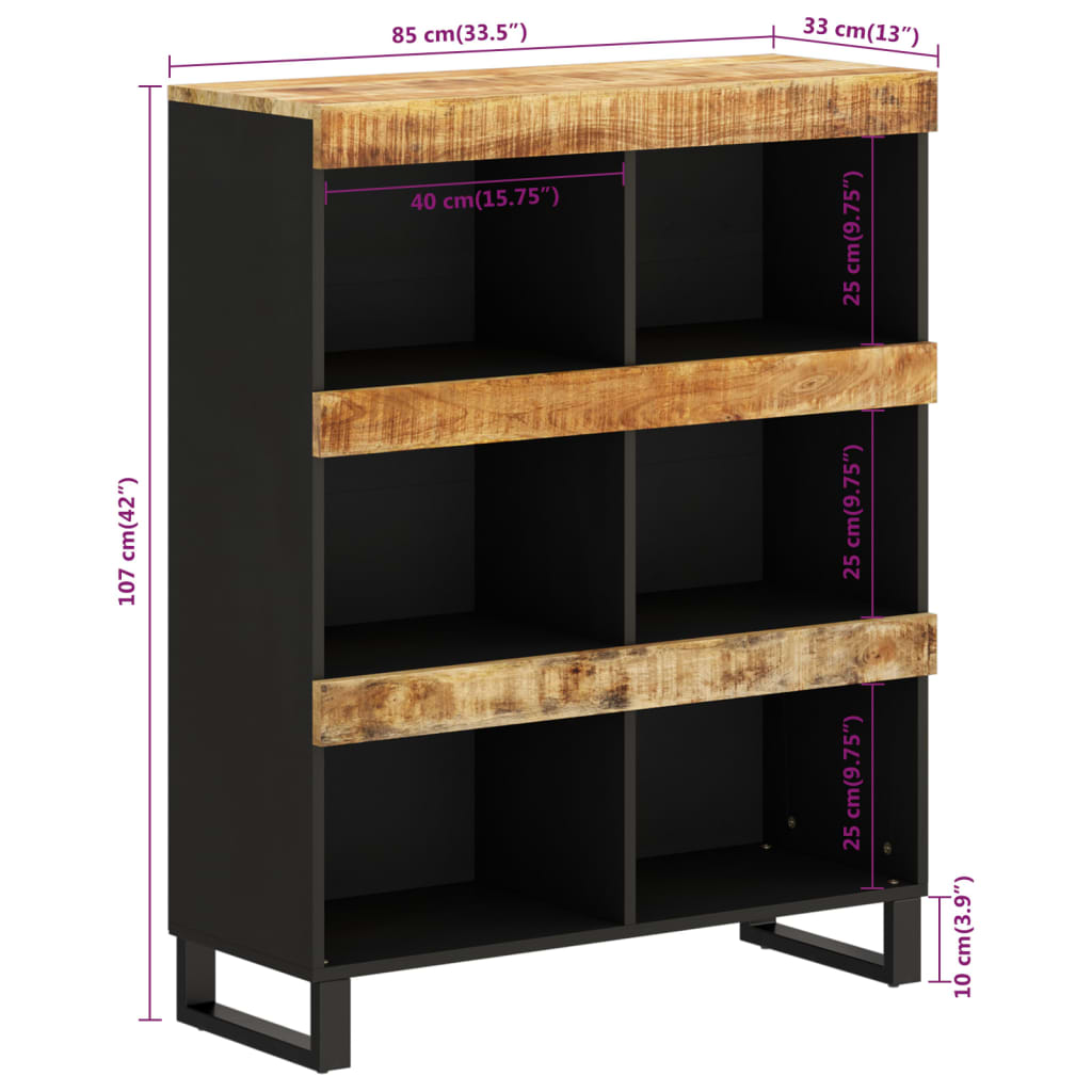 Credenza 85x33x107 cm in Legno Massello di Mango | homemem39