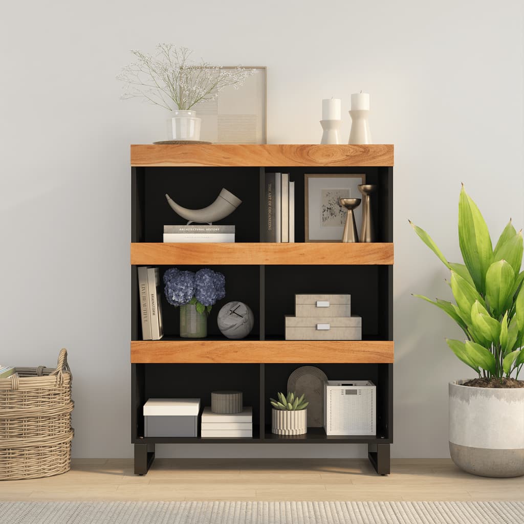 Credenza 85x33x107 cm in Legno Massello di Acacia - homemem39