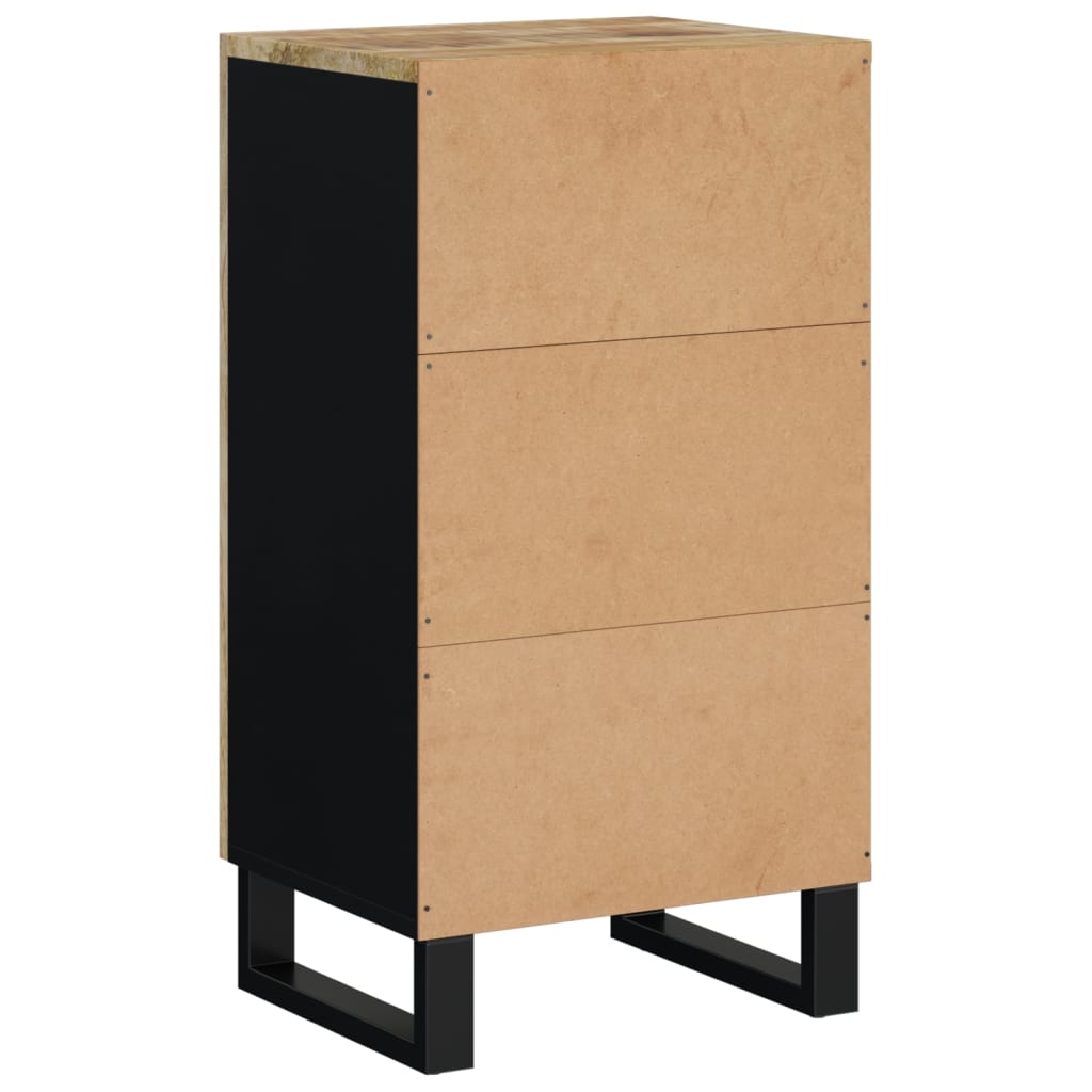 Credenza con Anta 40x31x75 cm in Legno Massello di Mango