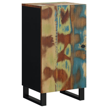 Credenza con Anta 40x31x75 cm in Legno Massello di Recupero