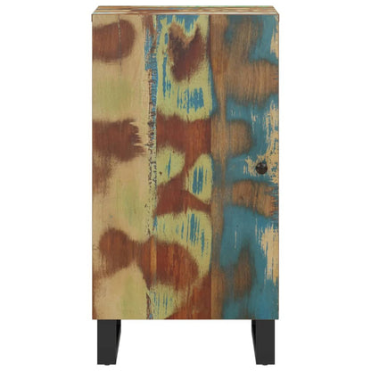 Credenza con Anta 40x31x75 cm in Legno Massello di Recupero