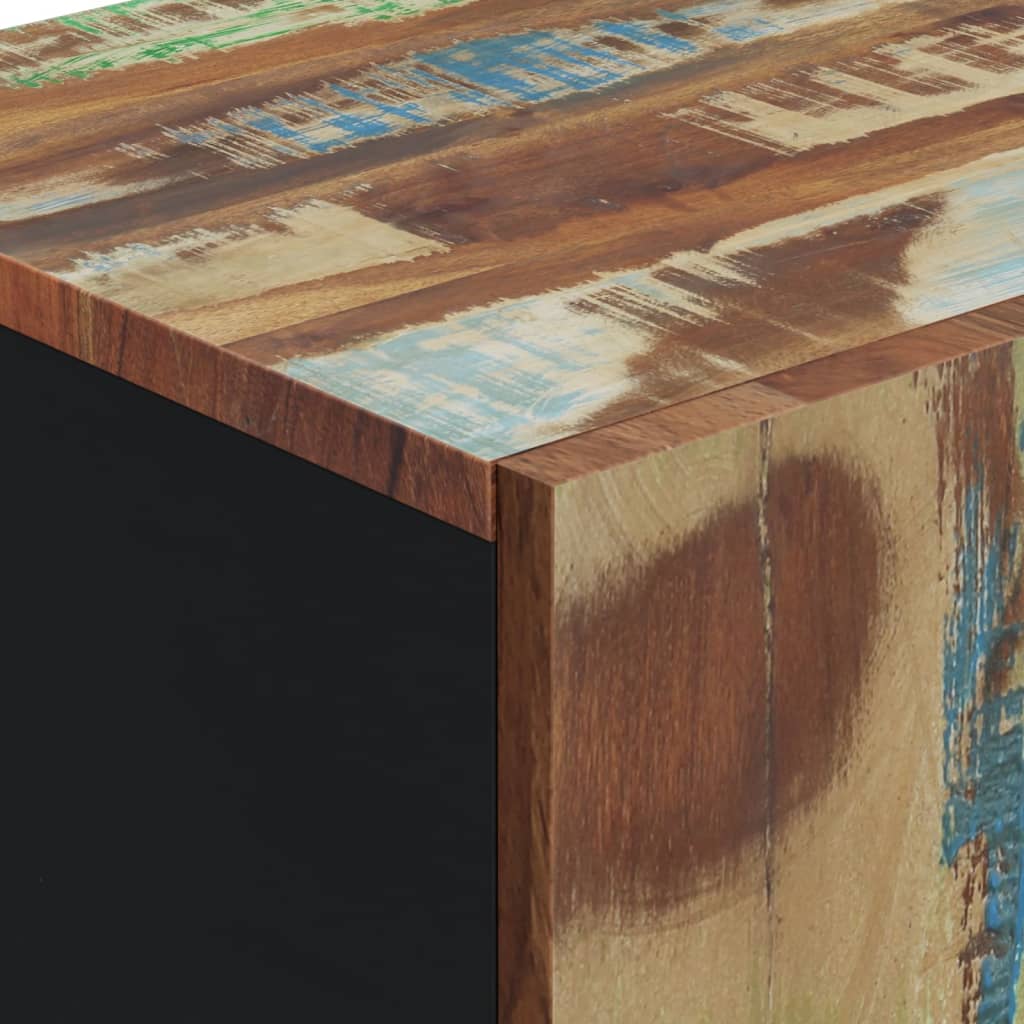 Credenza con Anta 40x31x75 cm in Legno Massello di Recupero