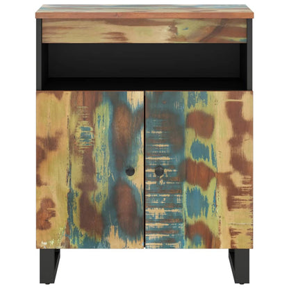 Credenza con 2 Ante 60x33x75 cm in Legno Massello di Recupero