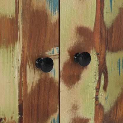 Credenza con 4 Ante 60x33x75 cm in Legno Massello di Recupero