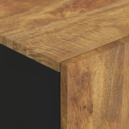 Credenza con Cassetto 60x33x100 cm Legno Massello Mango e Ferro