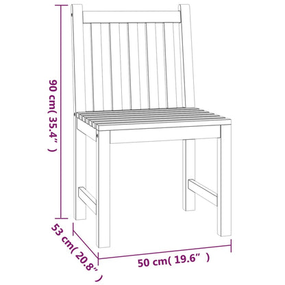 Set da Pranzo per Giardino 3 pz in Legno Massello di Teak | homemem39