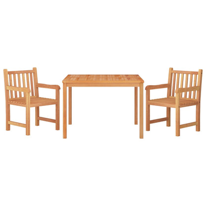 Set da Pranzo per Giardino 3 pz in Legno Massello di Teak | homemem39