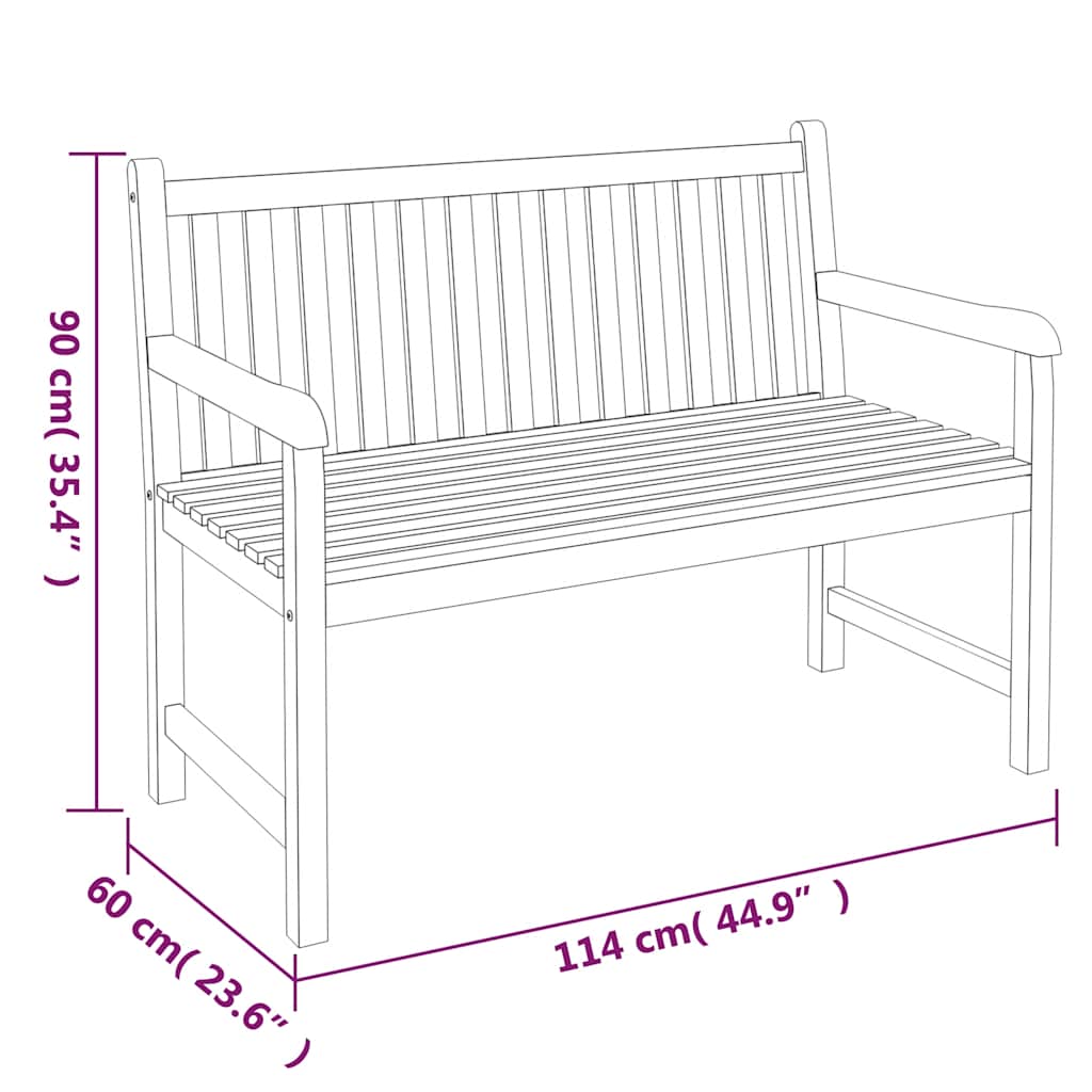 Set da Pranzo per Giardino 3 pz in Legno Massello di Teak | homemem39
