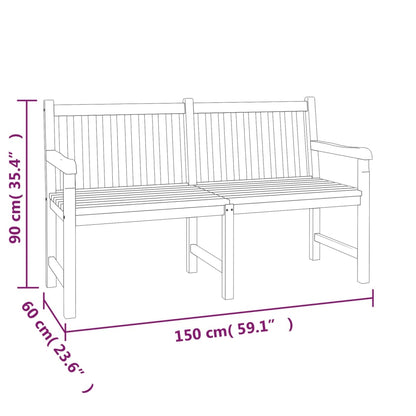 Set da Pranzo per Giardino 3 pz in Legno Massello di Teak | homemem39