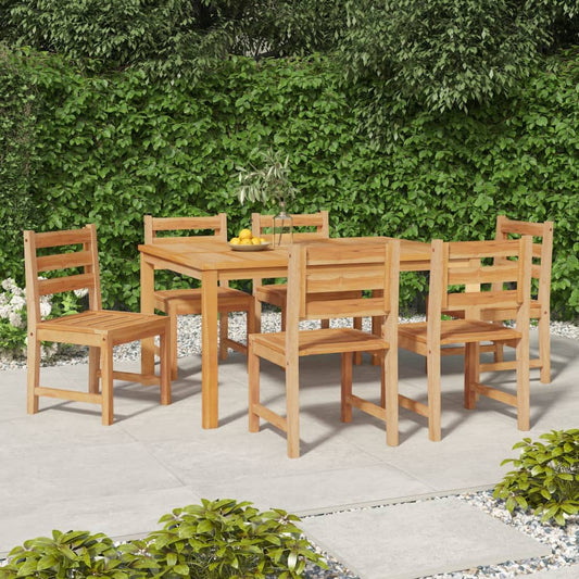 Sedie da Giardino 6 pz in Legno Massello di Teak - homemem39