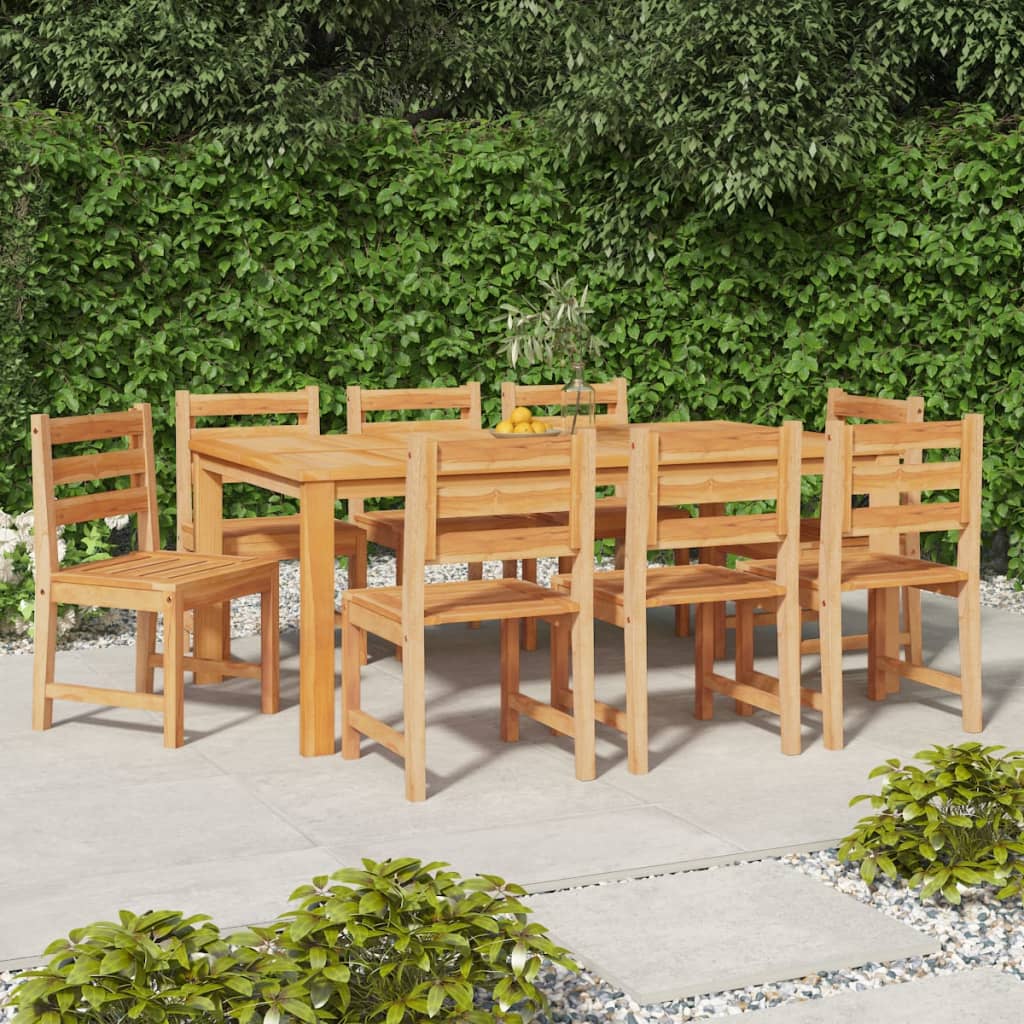 Sedie da Giardino 8 pz in Legno Massello di Teak - homemem39
