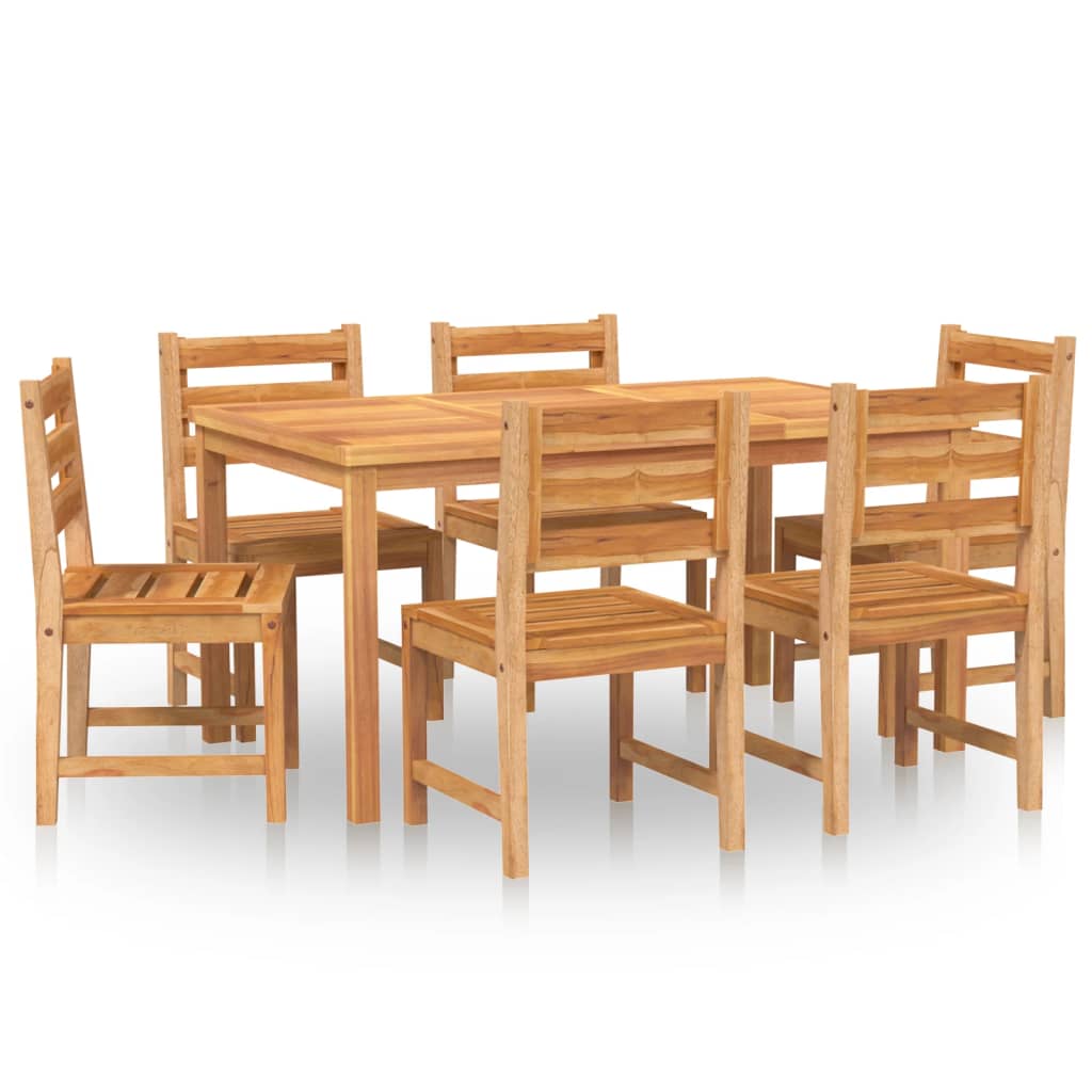 Set da Pranzo da Giardino 7 pz in Legno Massello di Teak - homemem39