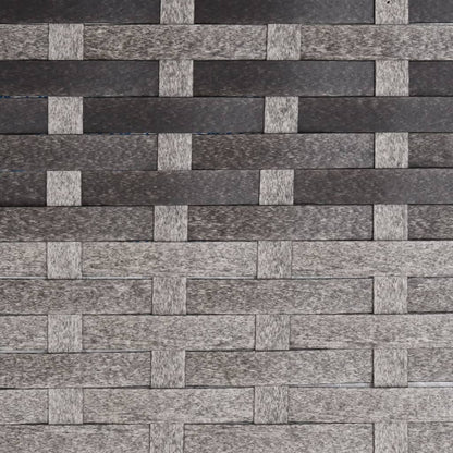 Poltrona Reclinabile da Giardino con Cuscini Polyrattan Grigia - homemem39