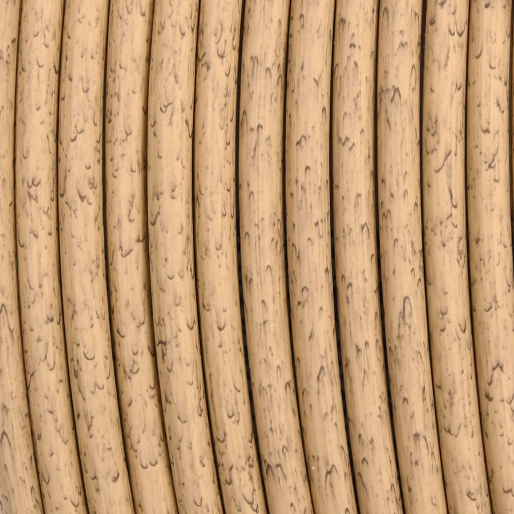 Set Salotto da Giardino 3 pz con Cuscini Beige in Polyrattan - homemem39