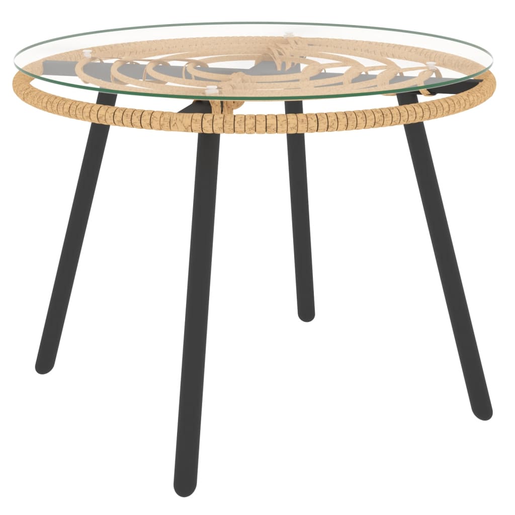 Set Salotto da Giardino 3pz con Cuscini Grigio Scuro Polyrattan | homemem39