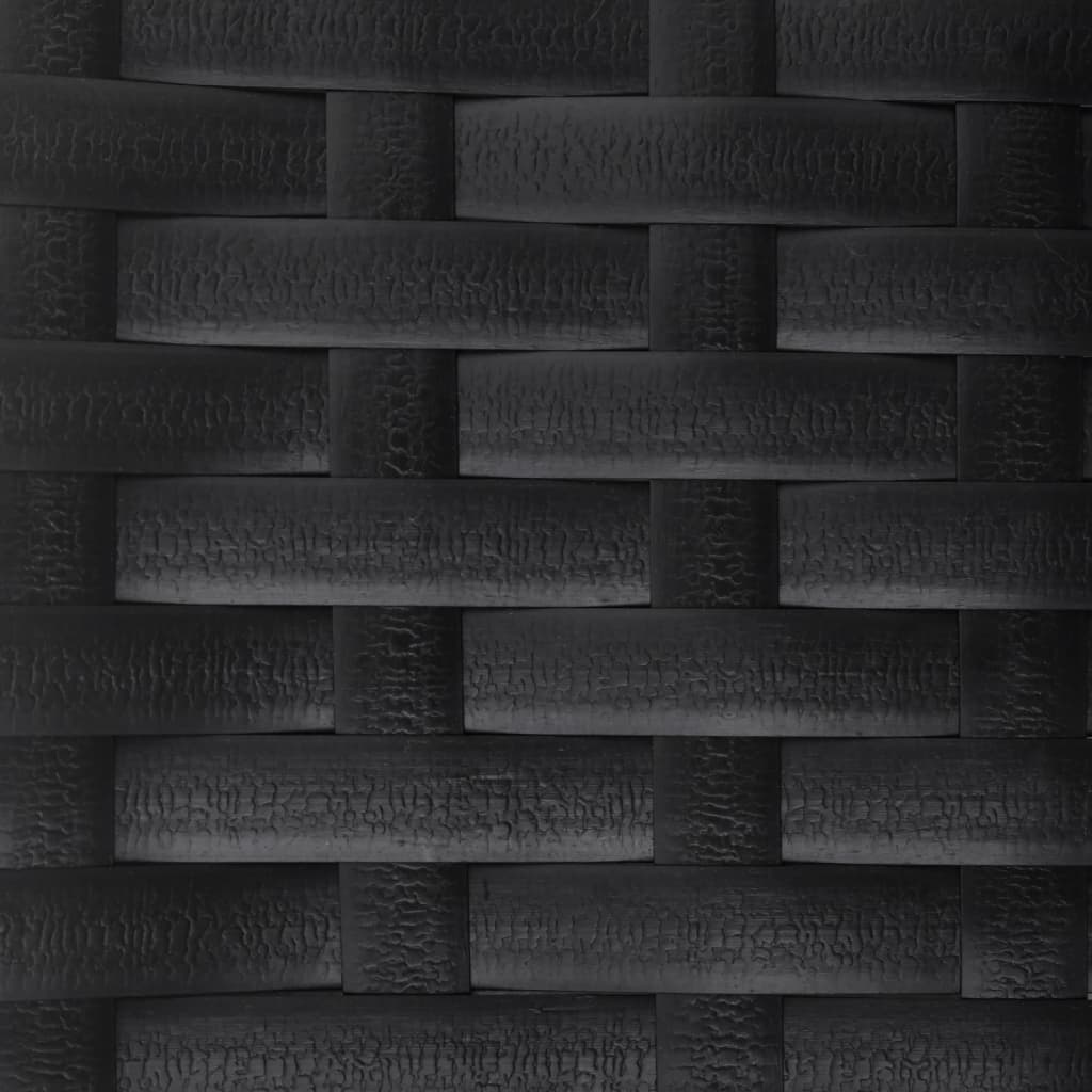 Panca da Giardino a 2 Posti in Polyrattan Nero | homemem39