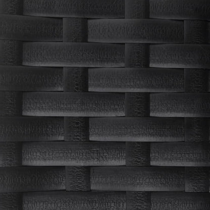 Panca da Giardino a 2 Posti in Polyrattan Nero | homemem39