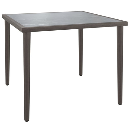 Set Divani da Giardino 3 pz con Cuscini in Polyrattan Grigio | homemem39