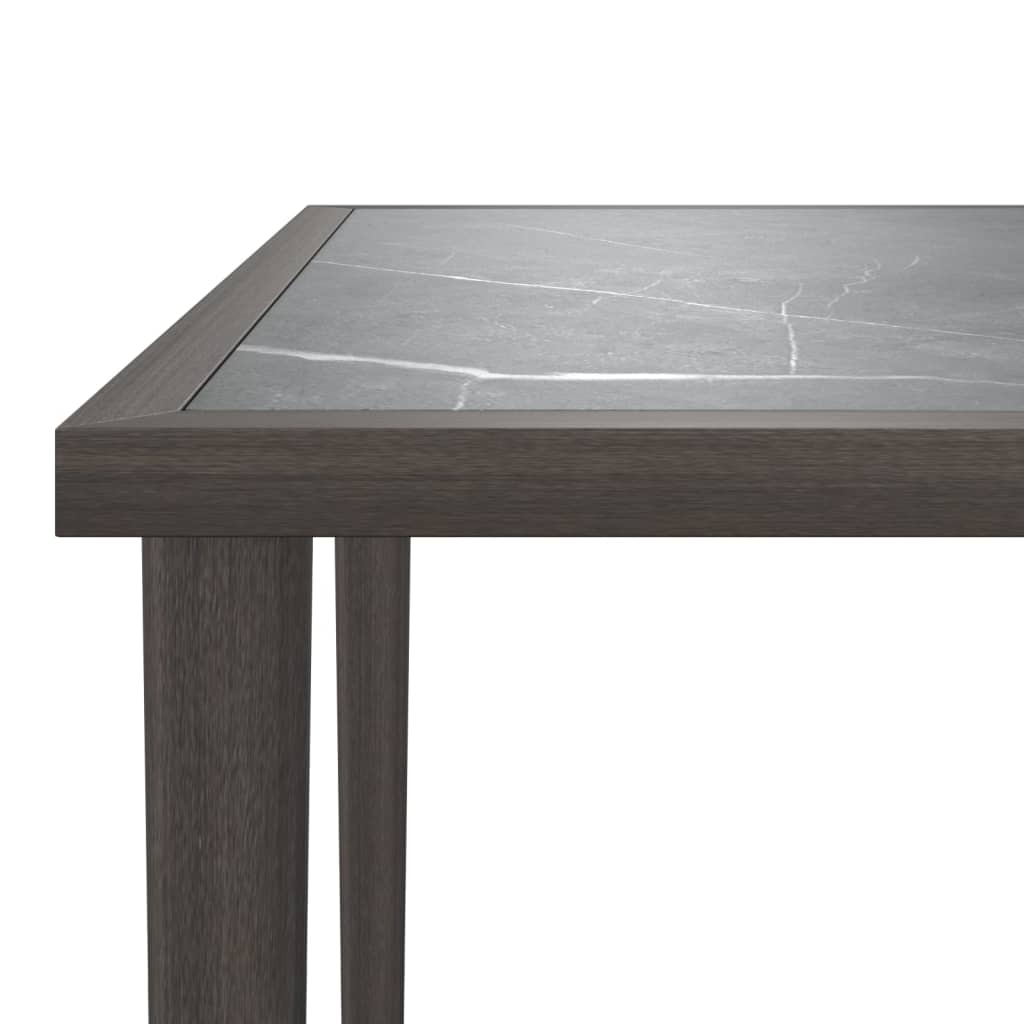 Set Divani da Giardino 3 pz con Cuscini in Polyrattan Grigio