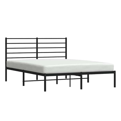 Giroletto con Testiera in Metallo Nero 140x190 cm | homemem39