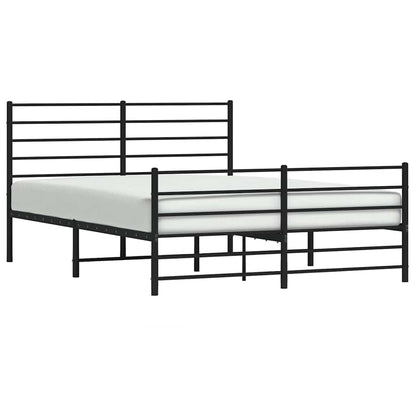Giroletto senza Materaso con Pediera in Metallo Nero 160x200 cm