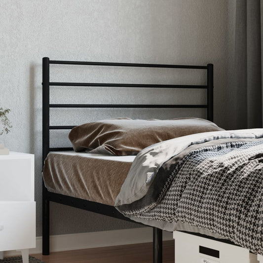 Testiera di Ricambio in Metallo Nero 80 cm | homemem39