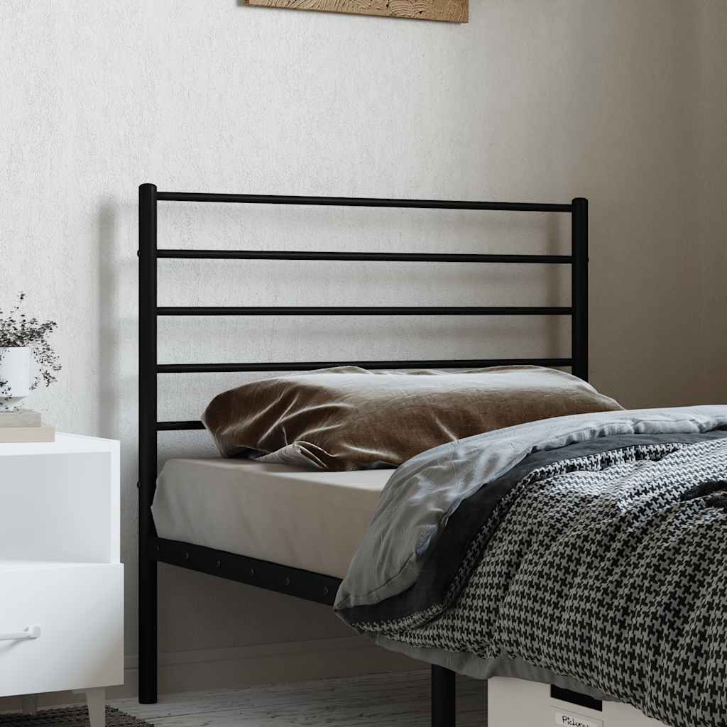 Testiera di Ricambio in Metallo Nero 90 cm | homemem39