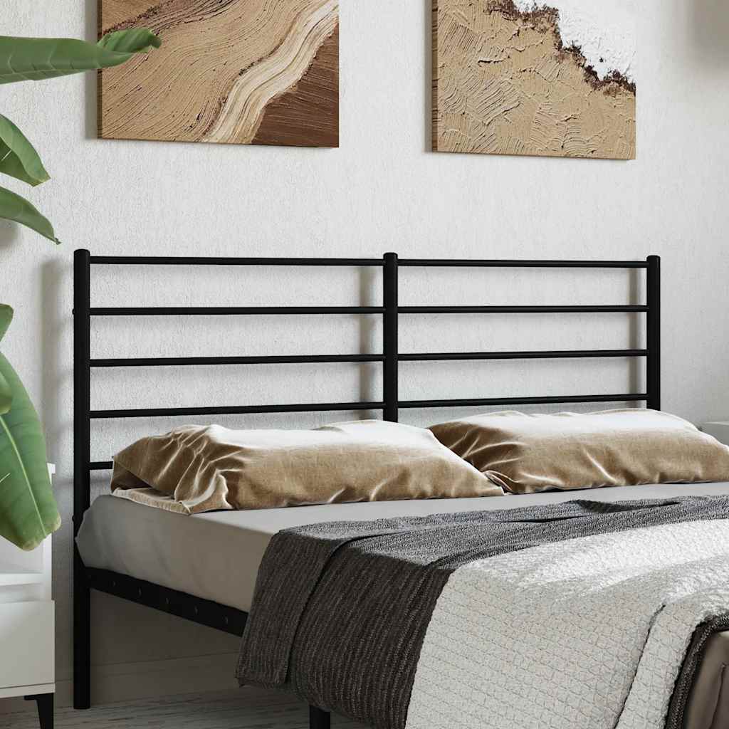 Testiera di Ricambio in Metallo Nero 120 cm | homemem39