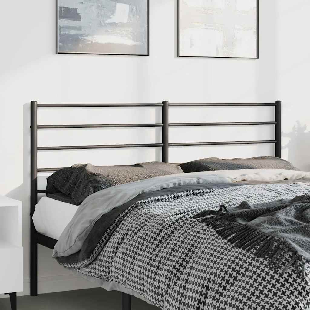 Testiera di Ricambio in Metallo Nero 135 cm | homemem39