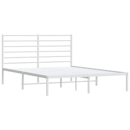 Giroletto con Testiera Metallo Bianco 120x190 cm | homemem39
