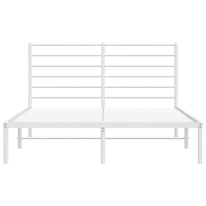 Giroletto con Testiera Metallo Bianco 120x190 cm | homemem39