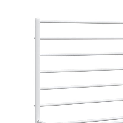 Giroletto con Testiera Metallo Bianco 120x190 cm | homemem39