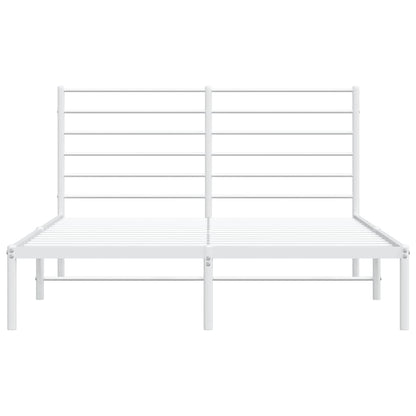 Giroletto con Testiera Metallo Bianco 160x200 cm | homemem39
