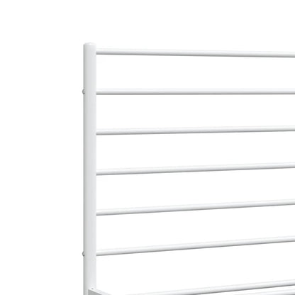 Giroletto con Testiera Metallo Bianco 160x200 cm | homemem39
