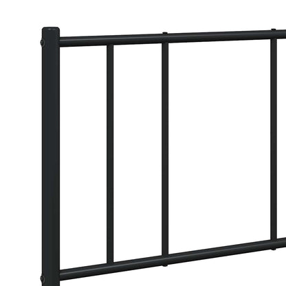 Giroletto con Testiera in Metallo Nero 150x200 cm | homemem39