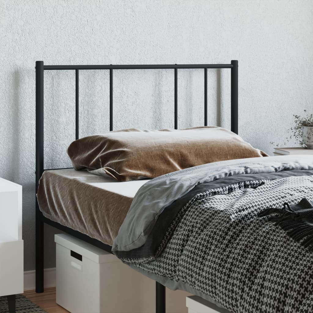 Testiera di Ricambio in Metallo Nero 80 cm | homemem39