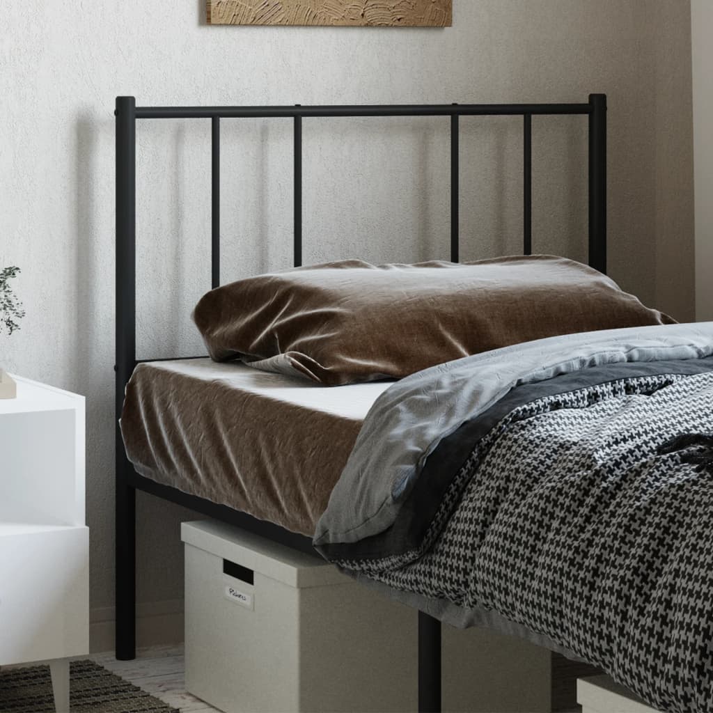 Testiera di Ricambio in Metallo Nero 80 cm | homemem39
