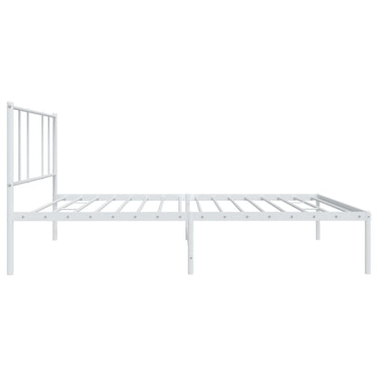 Giroletto con Testiera Metallo Bianco 100x190 cm | homemem39