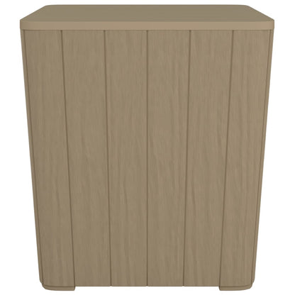 Tavolo da Giardino con Coperchio Polipropilene Marrone Chiaro - homemem39