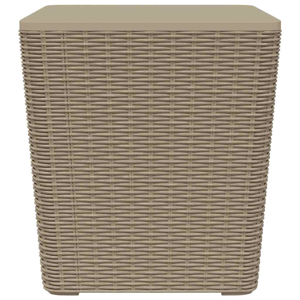 Tavolo da Giardino con Coperchio Polipropilene Marrone Chiaro | homemem39