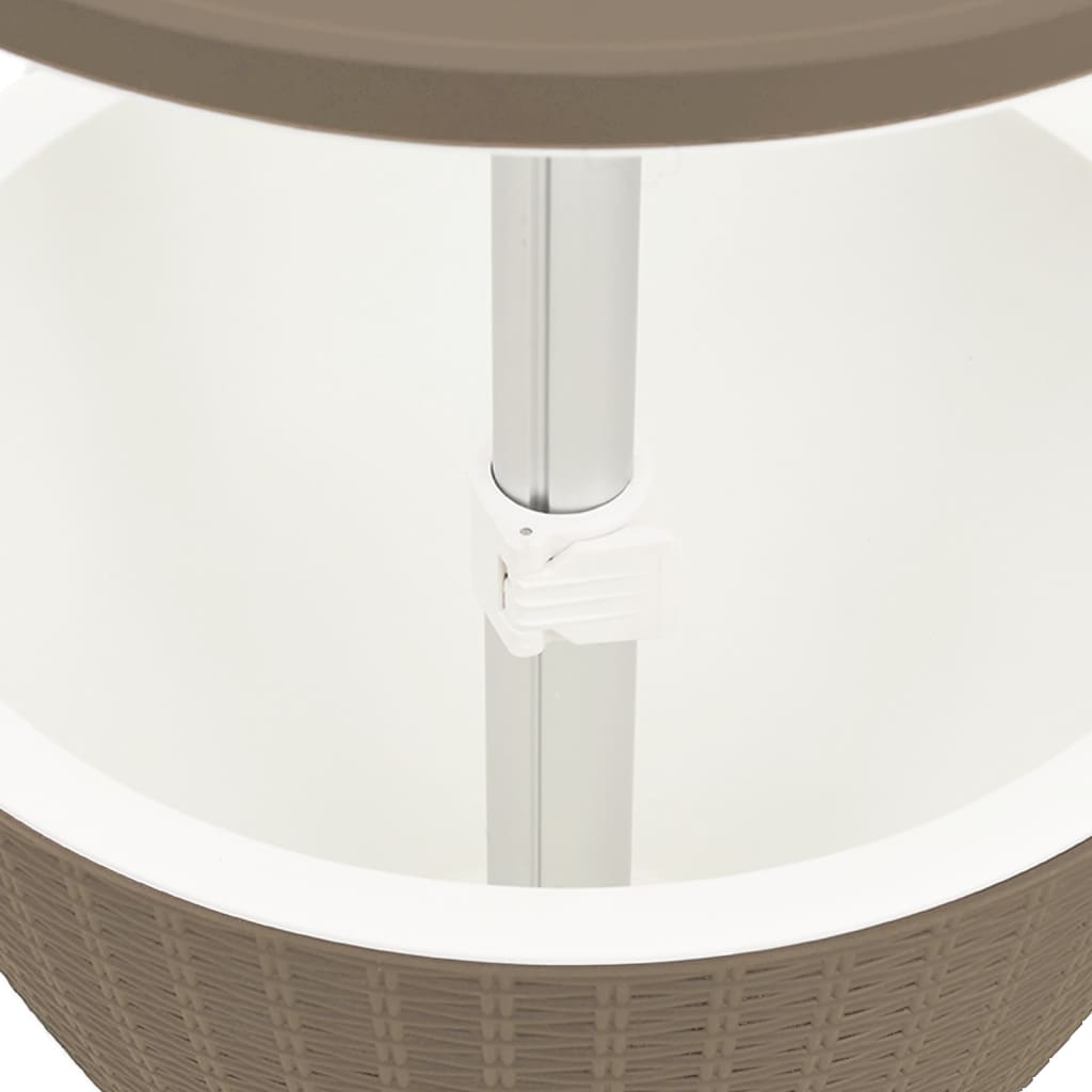 Tavolo Frigo 3 in 1 Polipropilene Marrone Chiaro | homemem39