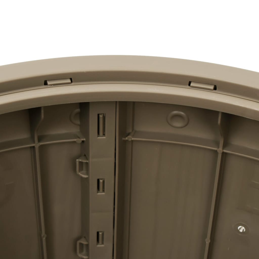 Contenitore da Giardino 3 in 1 Polipropilene Marrone Chiaro - homemem39