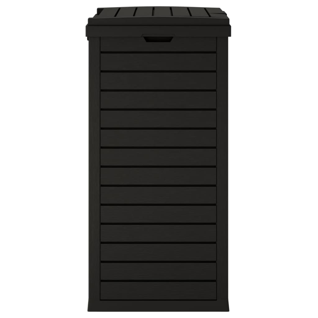 Cestino per Rifiuti da Esterno Nero 41x41x86 cm Polipropilene | homemem39