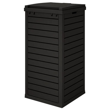 Cestino per Rifiuti da Esterno Nero 41x41x86 cm Polipropilene | homemem39