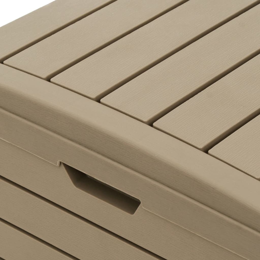 Cestino Rifiuti Esterno Marrone Chiaro 78x41x86cm Polipropilene | homemem39