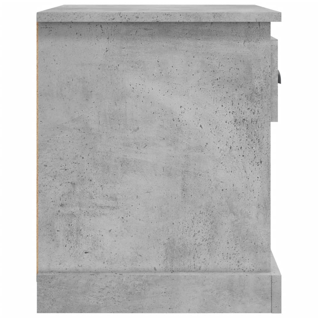 Comodini 2 pz Grigio Cemento 39x39x47,5 cm in Legno Multistrato - homemem39